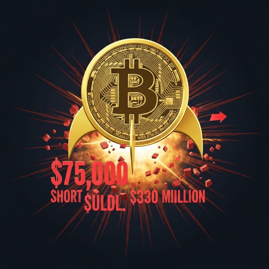 Bitcoin prelazi 75.000 dolara nakon velikog short squeezea koji je likvidirao 330 milijuna USD