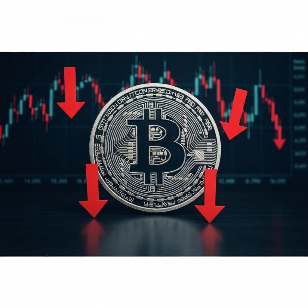 Bitcoin cijena ispod ključnog nivoa podrške na grafikonu tržišta u ožujku 2026