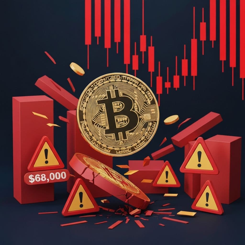Bitcoin pada prema 68.000 USD nakon masovnog vala likvidacija od 1,8 milijardi USD na kripto tržištu