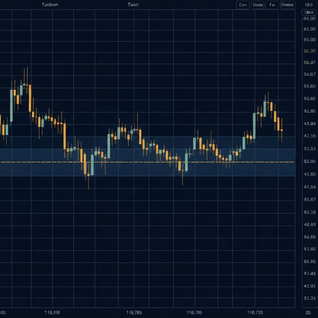 Bitcoin cijena u konsolidacijskom rasponu između 65.000 i 70.000 USD na grafikonu u ožujku 2026