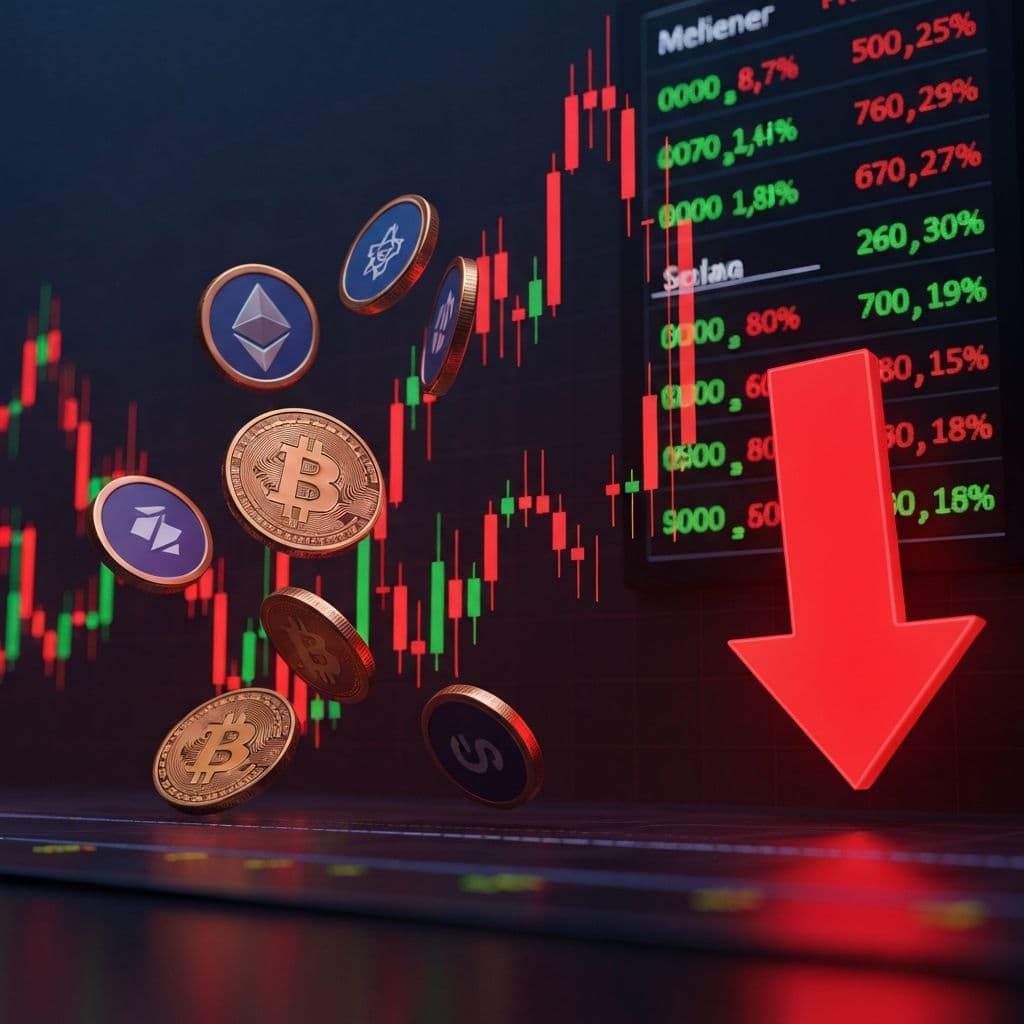 Kriptotržište u crvenom: Bitcoin i altcoini bilježe velike gubitke u februaru 2026